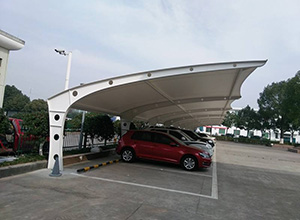 朔州<font color='red'>膜結構車棚</font>【朔州金華實業等】施工案例