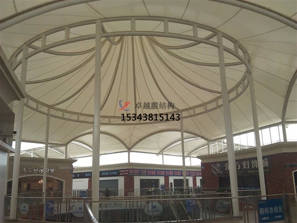 新余鎮膜結構商場頂蓋【生產廠家】新余鎮步行街入口大門膜結構遮陽棚公司