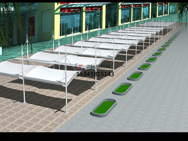 郴州市膜結(jié)構(gòu)雨棚設計施工案例