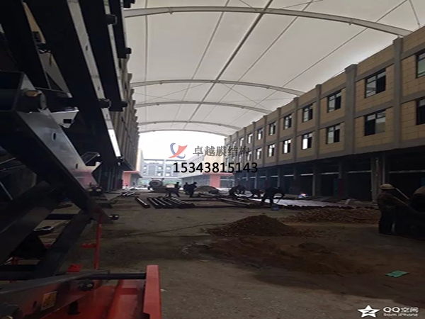 銅仁膜結構雨棚工程設計施工案例
